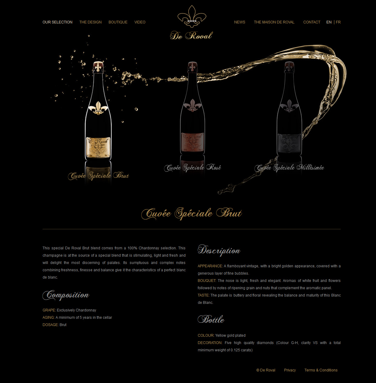 Signature de Luxe - Site web - De Roval