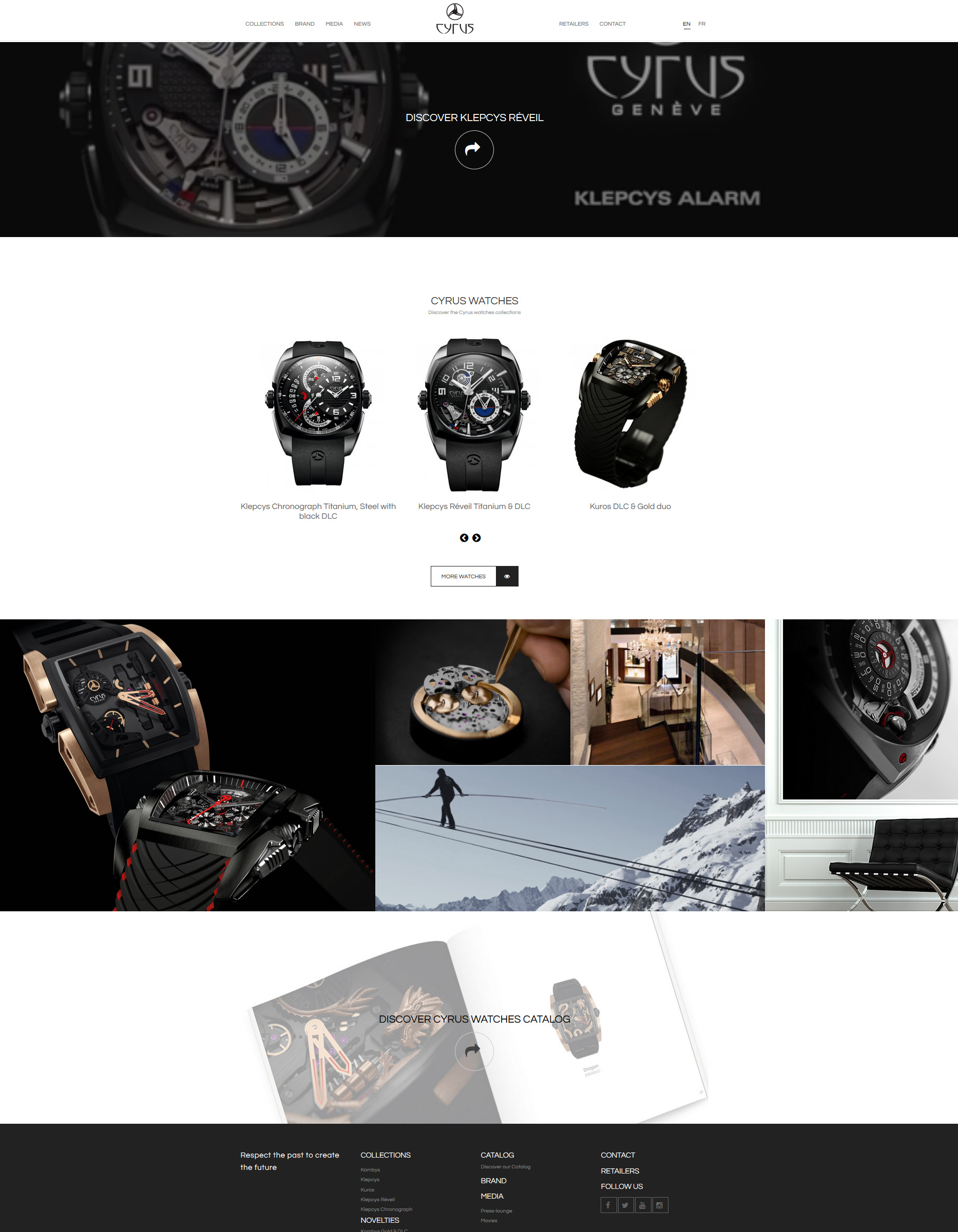 Signature de Luxe - Site web - Cyrus Watches