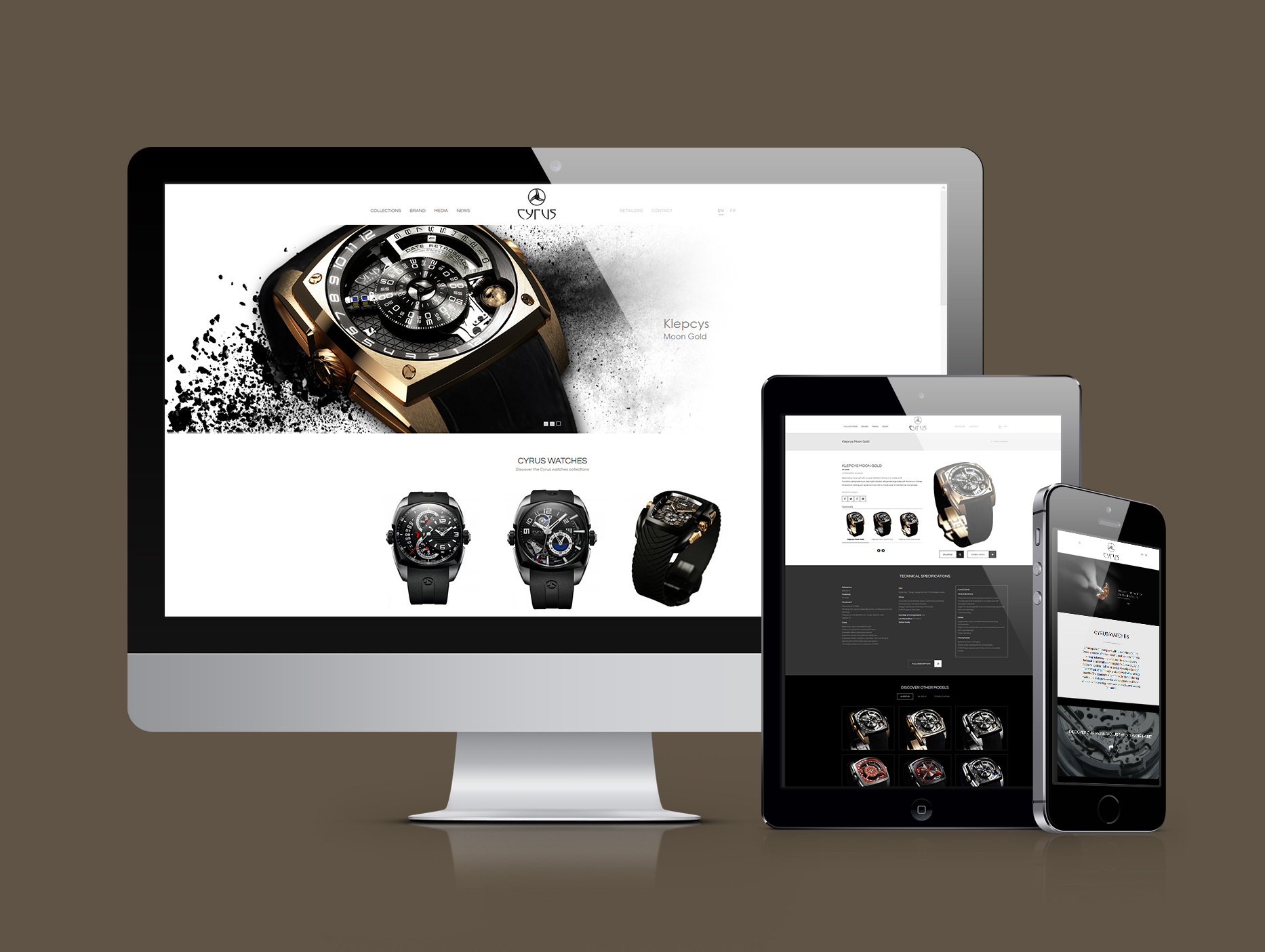 Signature de Luxe - Site web - Cyrus Watches