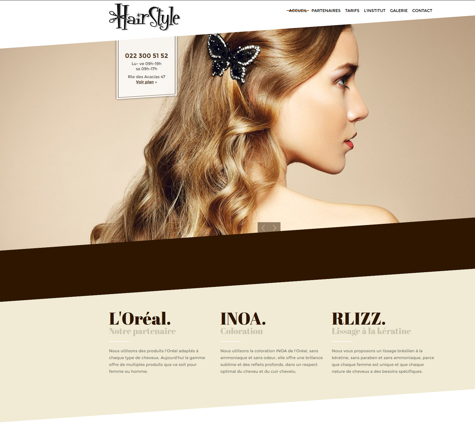 Signature de Luxe - Site web - Hair Style