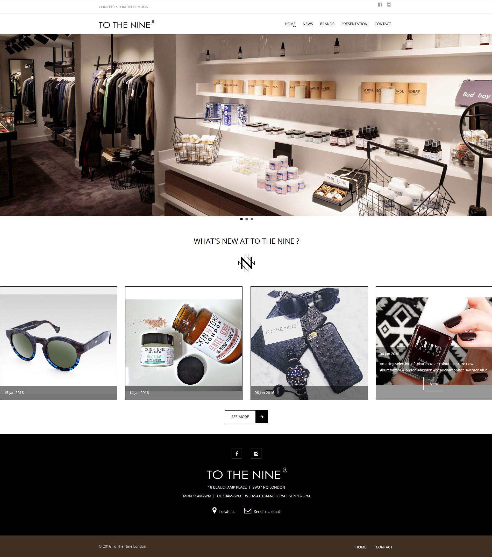 Signature de Luxe - Site web - To The Nine London