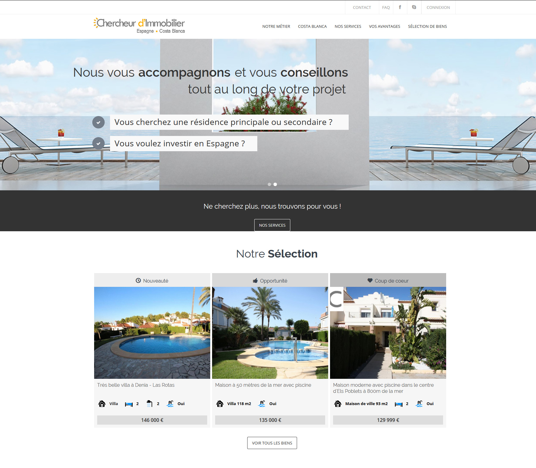 Signature de Luxe - Site web - Chercheur Immobilier Espagne