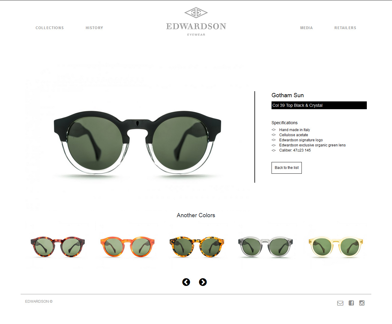 Signature de Luxe - Website - Edwardson Eyewear