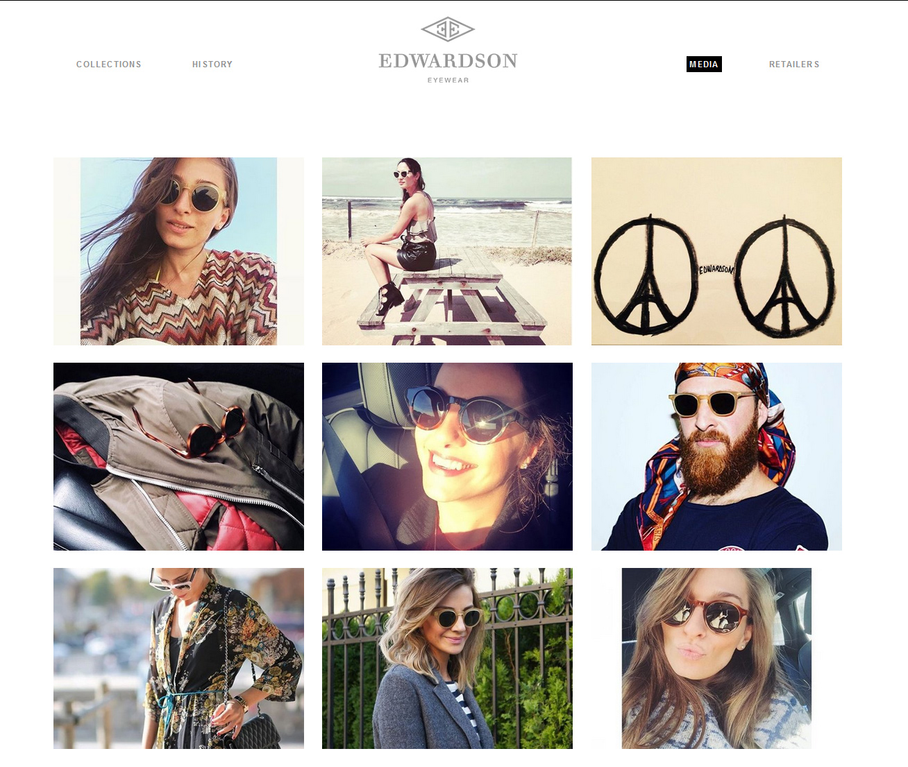 Signature de Luxe - Site web - Edwardson Eyewear